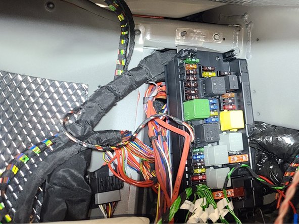 Connect provided red wire to constant power at the fuse box