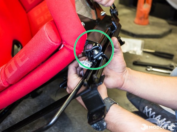 We used zip ties to tie them down into the bracket for that clean look.