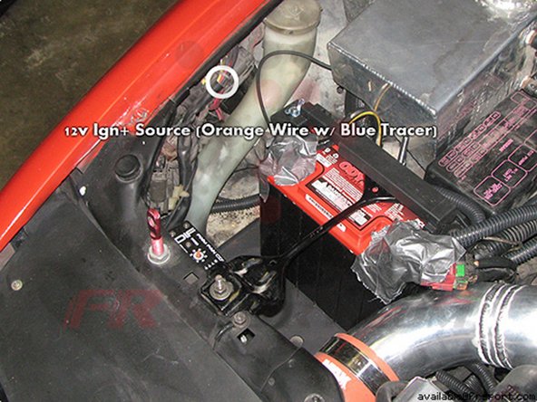 Once the wires are tapped, continuity should be verified with an ohm-meter. Place one prob into the sensor plug and the other onto a metal part of the t-tap.