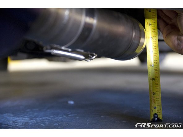 There is approximately 4.5&quot; clearance at the lowest point of the exhaust.