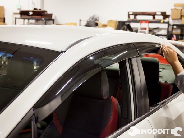 Once all four visors are pressed on, proceed to enjoy the view of these visors.