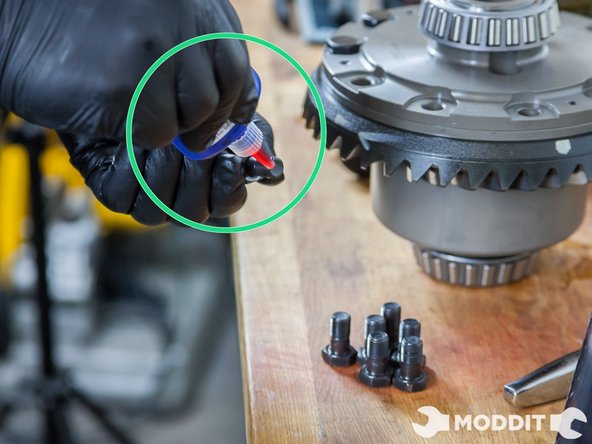 Before bolting up the OEM LSD Ring to the OS Giken Diff' make sure to coat them with some Loctite Thread Locker.