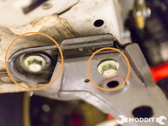 Follow the previous step by securing the rearmost bolts next.