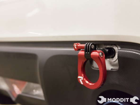 Using the set screw to adjust the direction of the tow hook, Install the tow hook in until it faces the direction you prefer.