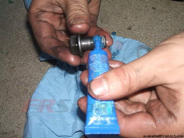 Step 8 Squeeze some threadlocker on the ring gear bolts to help keep them snug.