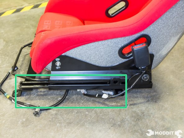 A good way to keep them from being pinched and keeping the install clean would be to wrap the wires through the brackets and sliders.