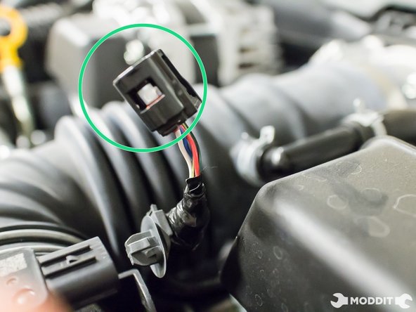 Disconnect the factory air flow sensor.