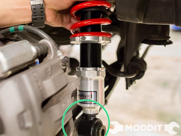 If the coilover is too long, and it doesnt fit, you may have to approach it in a different direction.