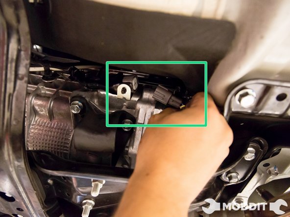 Before removing the downpipe comepletely remove the mid pipe.