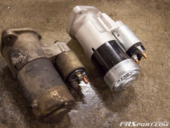 As you can see there are some differences between the oem starter and the Circuit Sports one, but the connecting areas are identical.