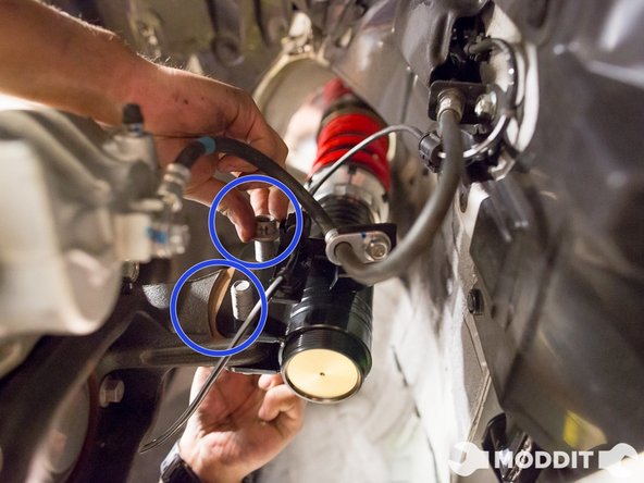 Once you have all of the bolts in the assembly, you can go ahead and start torquing down the nuts and bolts together.