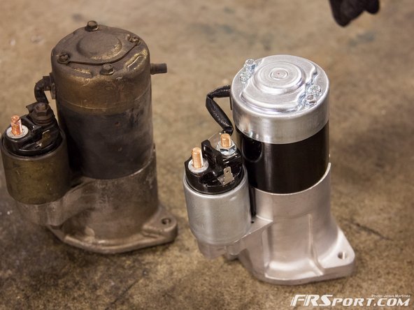 As you can see there are some differences between the oem starter and the Circuit Sports one, but the connecting areas are identical.