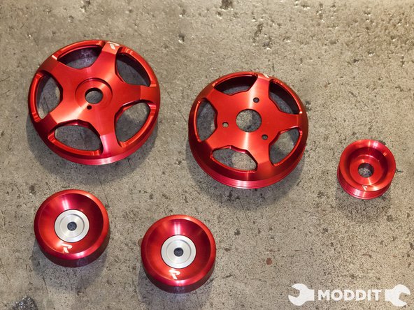 Carefully place everything in one place to keep the pulleys nice and neat. Depending on how you keep your hardware, its always good to organize them as well.