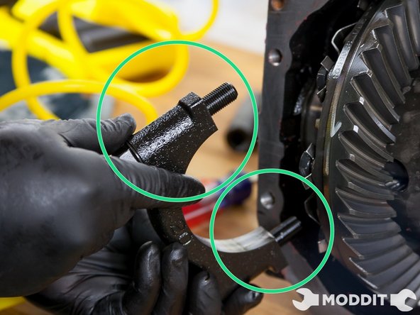 After you have marked them using the same 17mm socket proceed to remove both of the metal retainers by removing the 4 bolts and place them aside always knowing which is which.