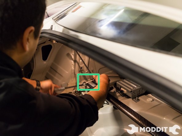 After torquing the strut nuts down, go ahead and tighten the hex bolts on the strut bar as well.