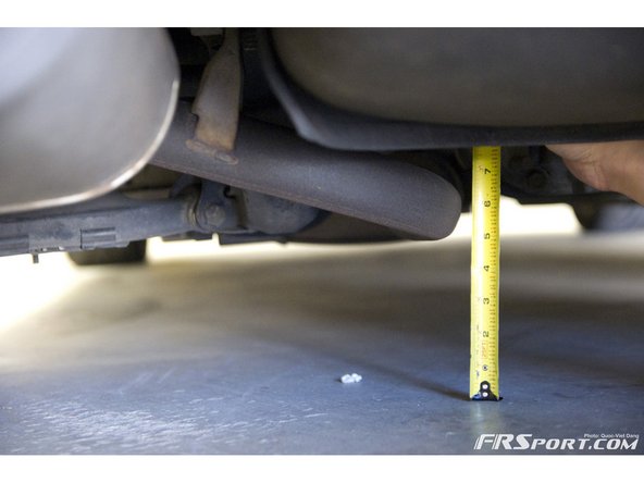 The lowest point of the stock exhaust had about 5&quot; ground clearance.