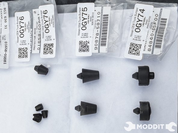 If you look at the bushing that is in peices at the bottom left of the photo you will see that what the new bushing looks like above it.