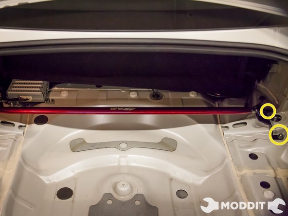 Once this step is complete your install is essentially finished. Put back all the liners that go in the trunk and you will have succeeded in performing this install.