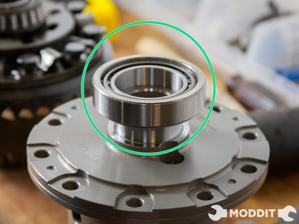 In theory it is possible to re-use the bearings of the outgoing lsd but you risk damaging or warping the bearings and so it is a better idea to source new ones from either Toyota or Subaru.