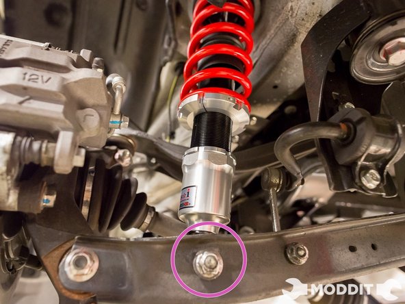 To slide the bolt it completely, you may need to tap it with a mallet or thread a nut on it and tighten the nut to pull the bolt all the way through.