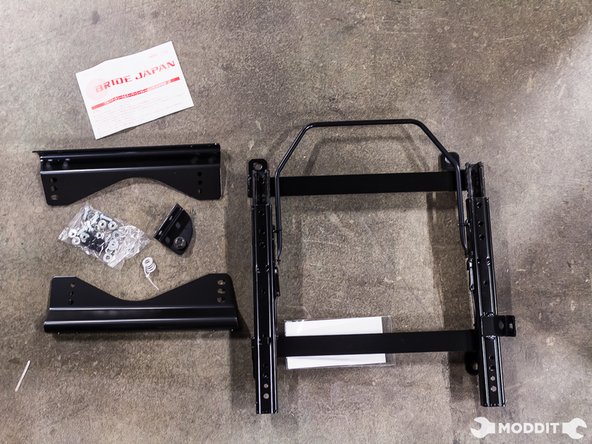 Gather up all the parts that came in the box and arrange them to make it easier during the install.