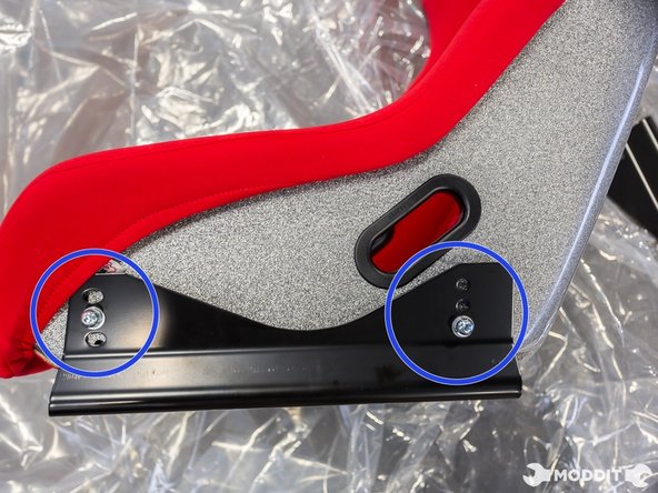 Since this is a non recline able seat, position the seat on the side mounts to the preferred seating position.