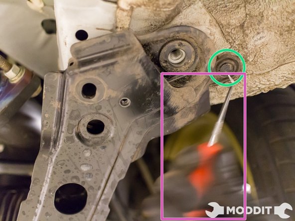 Here we used the pick in order to remove the plastic clips. If you live in cold weather areas make sure not to break these or order extra clips just in case.