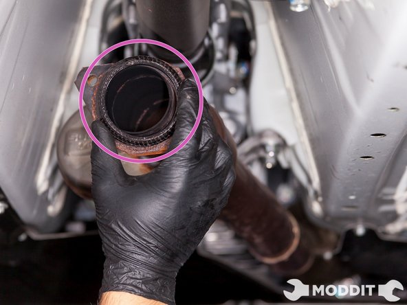 Before completely bolting the exhaust down, make sure your donut gasket is in good condition.