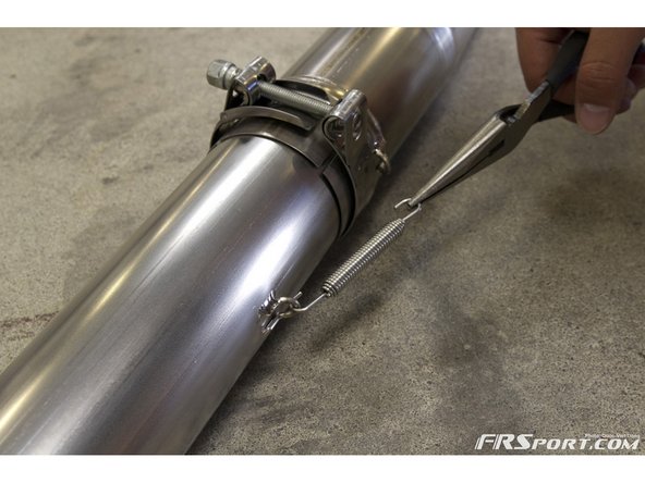 When bolting, we tried to install all clamps with the bolt head facing down to make it easier to access.