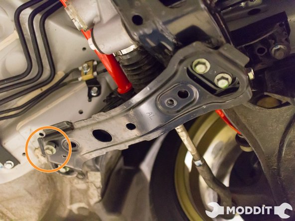 Follow the previous step by securing the rearmost bolts next.