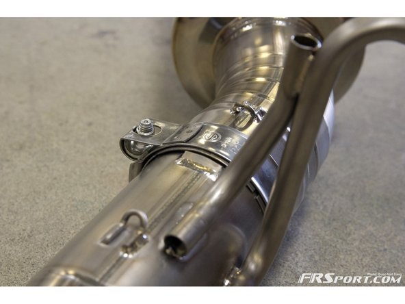 You can bolt up the exhaust before removing the old one to save some time while the car is on jack stands.