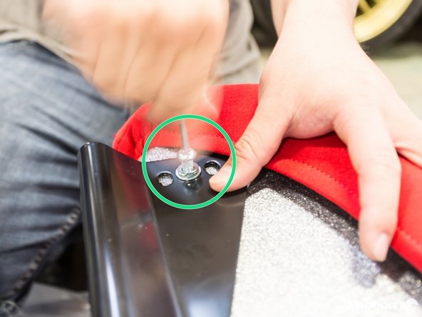 After deciding on the seating position, you can now tighten the bolts.