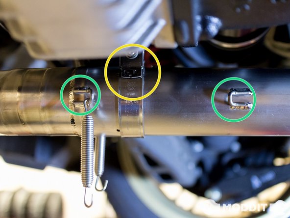 While installing, always try to line up the spring hooks to keep the adjustments minimal later on.