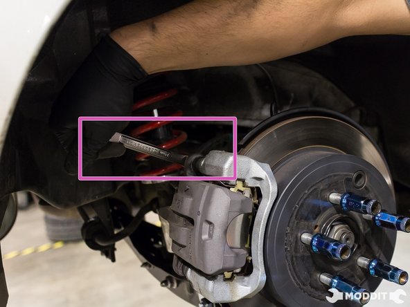 Torque the bolts to factory spec.