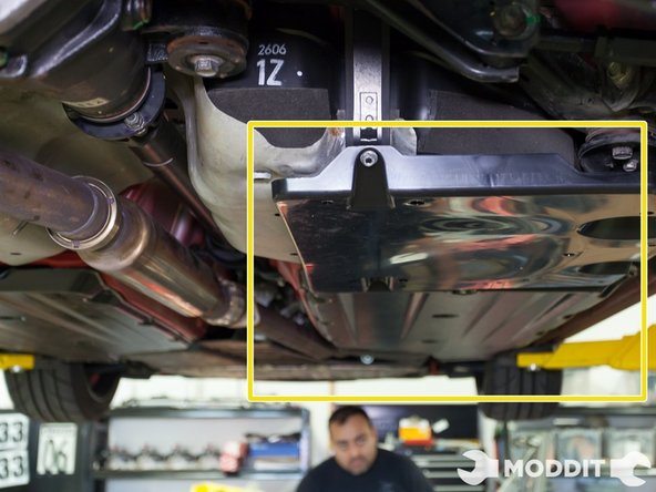 Inspect to make sure everything is secure and afterwards you should have your right/fuel tank under tray cover installed.