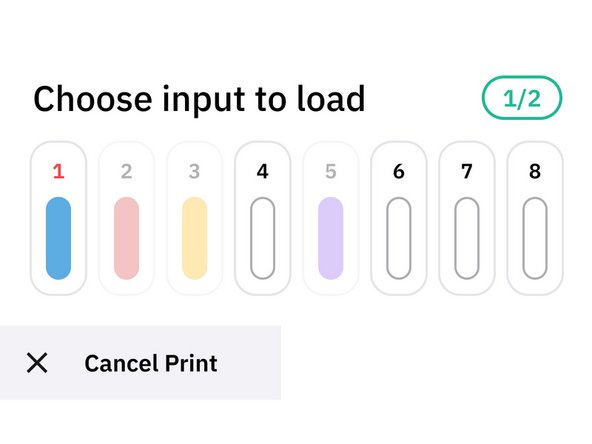 In connected mode, both Palette and the printer will pause. The nozzle on the printer will also cool.