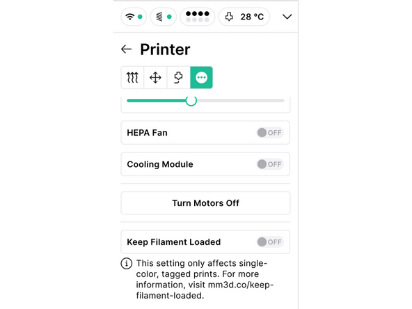 Keep Filament Loaded