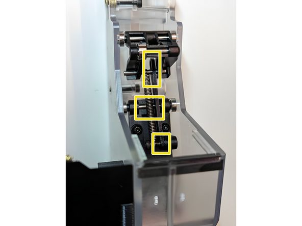 During periodic Element maintenance (or after a densifier failure), spray WD-40 or another similar lubricant on the indicated areas.