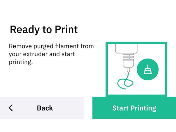 As filament continues loading towards the nozzle, the filament amount displayed on Palette will decrease. The amount of filament left to load displayed on Palette will depend on how much filament was jogged in the last two steps.