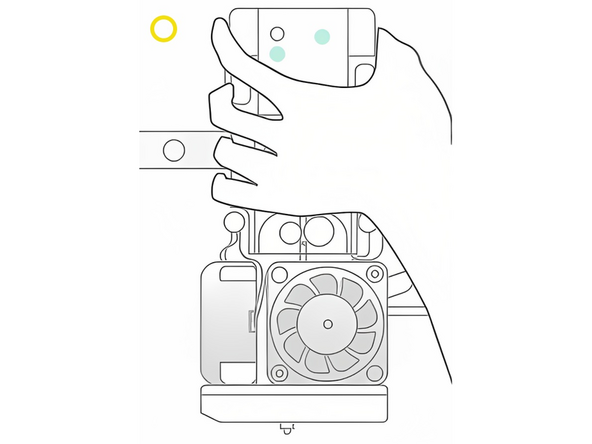 Using one hand, apply force directly in the center of the print head; you can use the magnet as a common feature. You should feel the print head center itself into a position where it feels stable