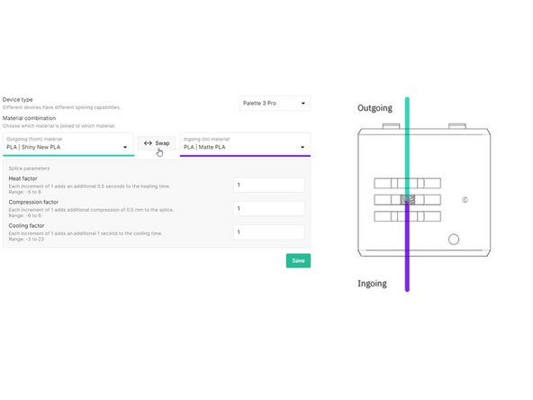 This would be used for different filament colors of the same manufacturer or material type. Only one material profile with custom splice tuning is needed.