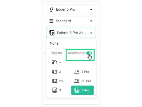 For Palette 2 and 3, connected mode will be selected by default.