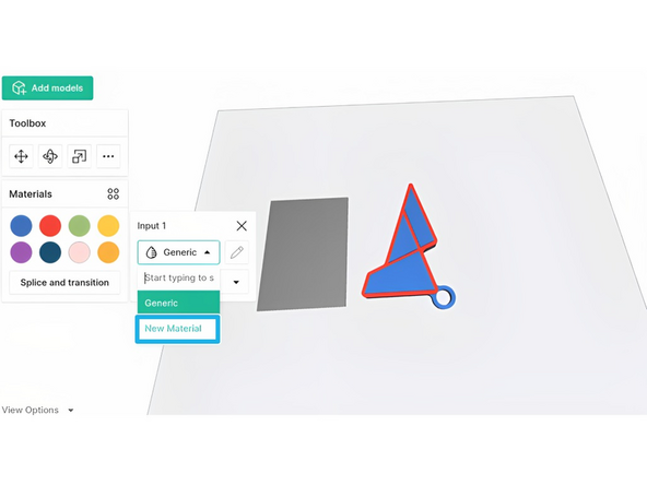 New materials can be created and splice tuning settings for each material can also be saved while working in a project.