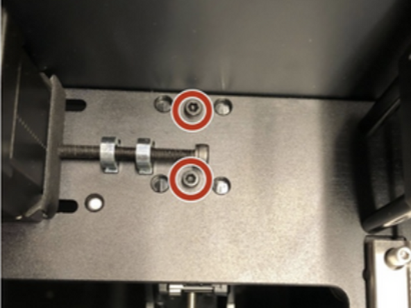 Check that the top two screws on the Transition System are fully tightened