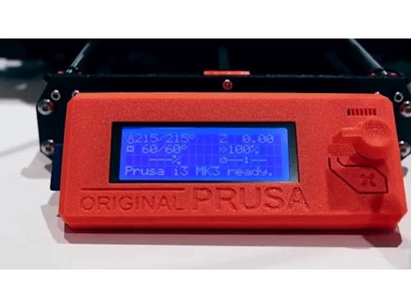 Start the GCode file from your printer's screen/controls. Once the print has started you will see a status screen displaying the time progress, splices completed, and total length of filament for the print.