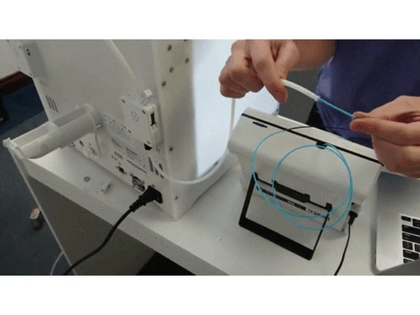 Feed the filament Palette has created into the Palette tube connected to the Ultimaker extruder. You may need to straighten the top of the filament to have it feed through the extruder assembly but please be sure not to break any filament off as this is a precise amount of filament Palette has created to calibrate with your printer.