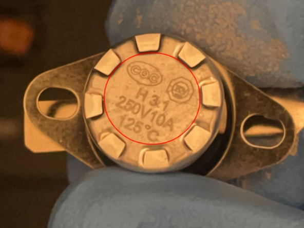 Add thermal paste to the newly connected Snap Disc