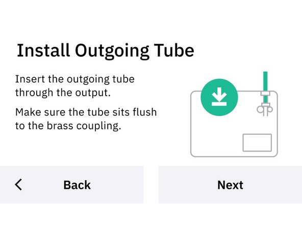 If the tube being used between Palette and the printer is changed, enter the new length here.