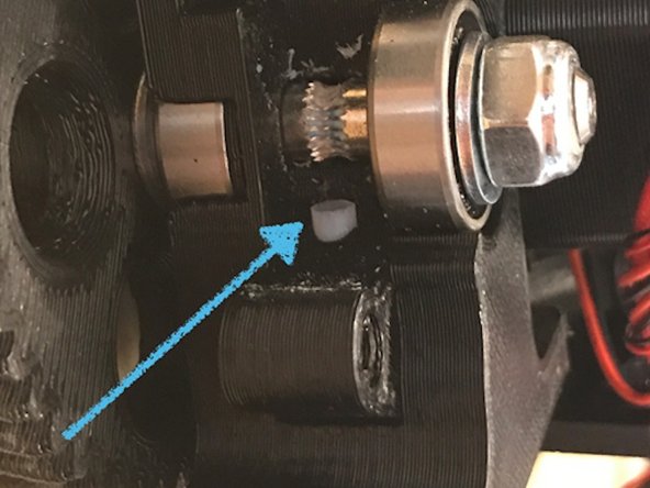 After rotating the bit, try to install the PTFE tube again. Repeat the process until you can press the PTFE tube in without using excessive force.