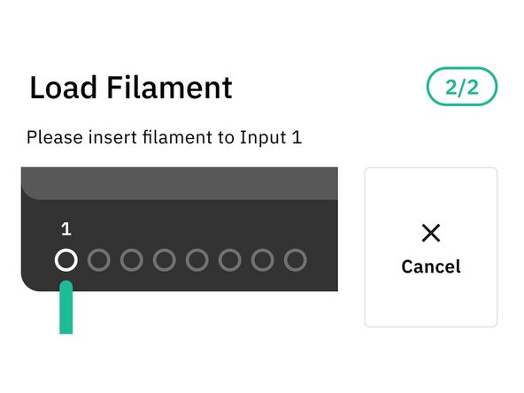 While a print is in progress, go to Tools &gt; Change Filament